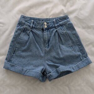 7.Modifier High Rise Relaxed fit Jean Shorts (XS)